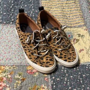 Sperry Leopard Print Sneakers